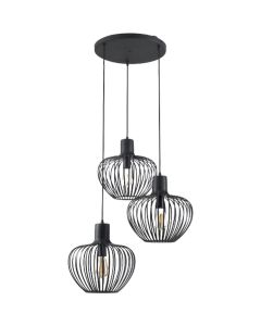 Freelight Arraffone H8333Z zwart metalen hanglamp