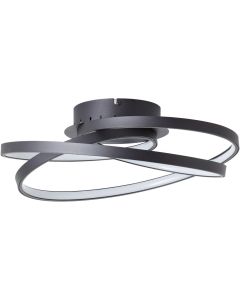 Plafondlamp Labyrinth zwart 40cm