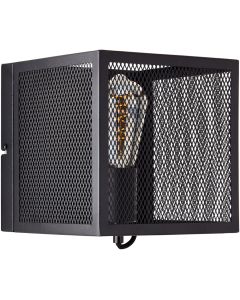 Brilliant Maze 99731/86 fijnmazig zwarte wandlamp