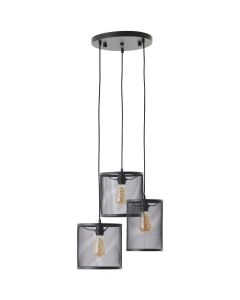 Brilliant Maze 99805/86 fijnmazig zwarte hanglamp
