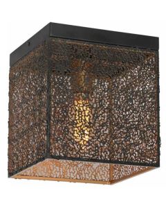 Freelight Avola PL0801Z zwart gouden plafondlamp