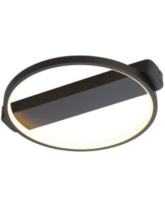 Freelight Cintura PL1835Z zwarte plafondlamp met ring