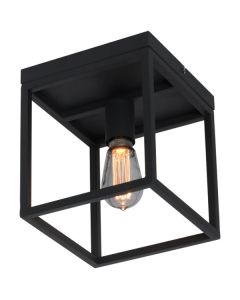 Plafondlamp Novanta zwart 22cm
