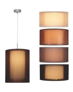 Freelight Quattro Organza H8001S hanglamp staal
