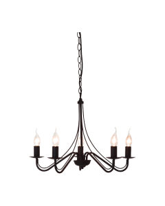 Trio Country R1198-24 kroonluchter bruin