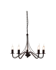 Trio Country R1198-24 kroonluchter bruin