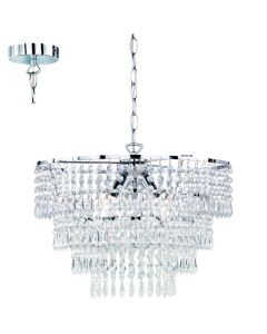 Trio Orient R13473006 hanglamp chroom