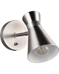 Trio Enzo R20781707 mat staal kleurige wandspot