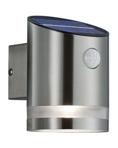 Sensorlamp Salta Solar staal 13cm