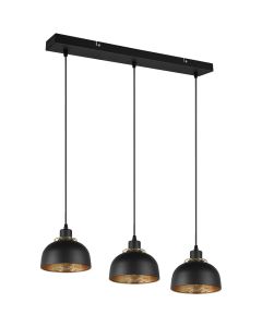 Trio Punch R30813032 mat zwarte hanglamp