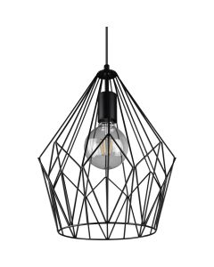 Reality Cage R30971032 zwarte hanglamp van metaaldraad
