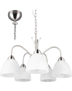 Trio Dobby R31055007 vijf armige kroonluchter