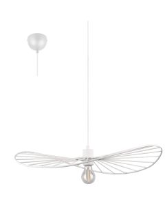 Trio Chapeau R31451031 witte hanglamp van staaldraad