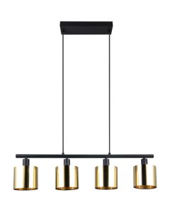 Reality Jason R36304079 zwarte hanglamp met goud glas