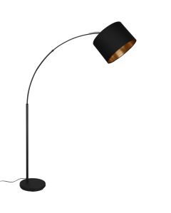 Trio Bolivia R40081080 zwart goud kleurige booglamp