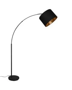 Trio Bolivia R40081080 zwart goud kleurige booglamp