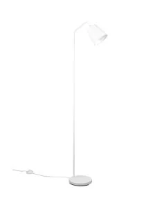 Reality Buddy R41721031 witte vloerlamp met kapje van textiel
