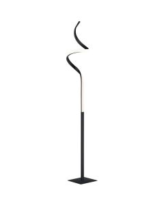 Trio Course R42051132 zwarte vloerlamp