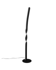 Reality Ginko R45791132 zwarte sierlijke vloerlamp