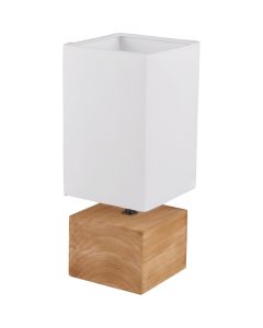 Trio Woody R50171030 hout met textiel tafellampje