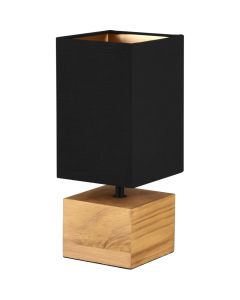 Trio Woody R50171080 hout met textiel tafellampje