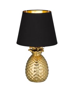 Tafellamp Ananas goud 35cm