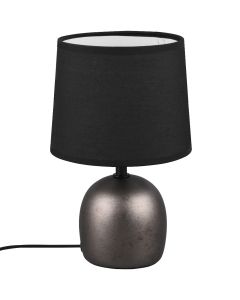 Trio Malu R50802667 antiek staal met zwart tafellampje