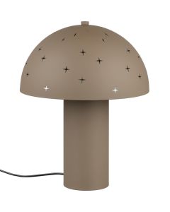 Reality Seta R51361041 taupe kleurige tafellamp met sterrenmotief