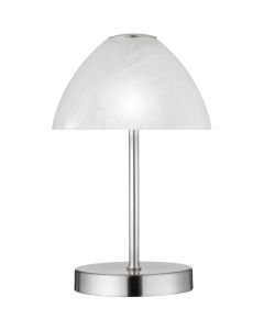 Trio Queen R52021107 staal kleurig tafellampje