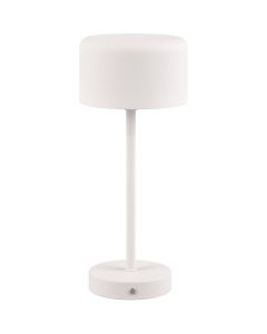 Trio Jeff R59151131 mat witte tafellamp op batterijen