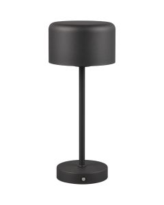 Trio Jeff R59151132 mat zwarte tafellamp op batterijen