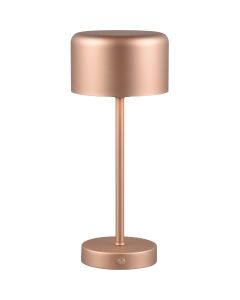 Trio Jeff R59151165 koffie kleurige tafellamp op batterijen
