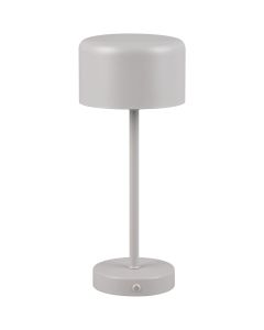 Batterijlamp Jeff grijs 30cm