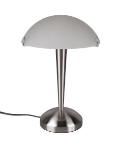 Trio Pilz R59261007 mat staal tafellampje