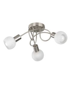 Trio Antibes R60173007 plafonnière nikkel