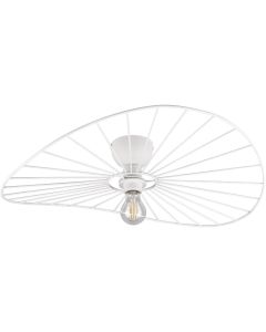 Trio Chapeau R61451031 witte draadstalen plafondlamp