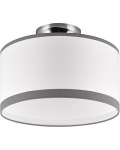 Trio Davos R61552006 wit met grijze plafonniere