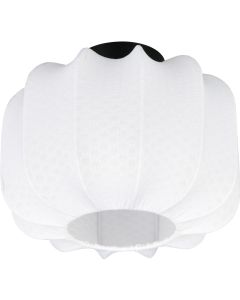 Casalum Madleine R61971001 plafonniere van wit textiel