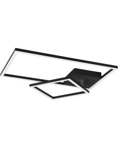 Trio Padella R62642132 mat zwarte plafondlamp