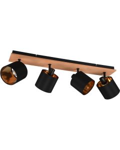 Trio Tommy R81334030 zwart gouden spot