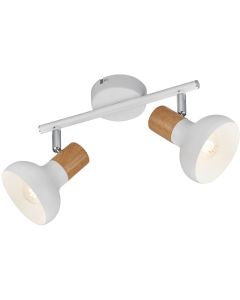 Trio Latika R81522031 witte spot met houtkleur