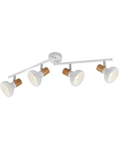 Trio Latika R81524031 witte spot met metaal