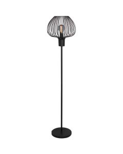 Vloerlamp Arraffone S8338Z zwart metalen vloerlamp