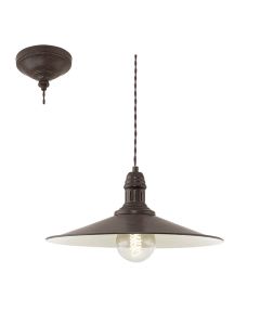 Eglo Stockbury 49456 hanglamp bruin