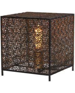 Freelight Avola T0802Z zwart gouden tafellamp