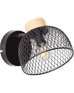 Brilliant Thuy 99742/76 mat zwarte wandlamp
