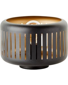 Brilliant Tyas 94520/86 zwart met gouden tafellamp